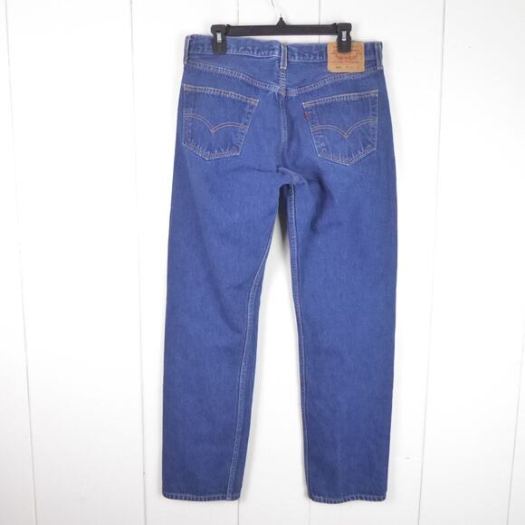 VTG Levis 501 Jeans Mens SZ 35/32 Original Classic Fit Straight Leg Button Fly - Picture 8 of 10